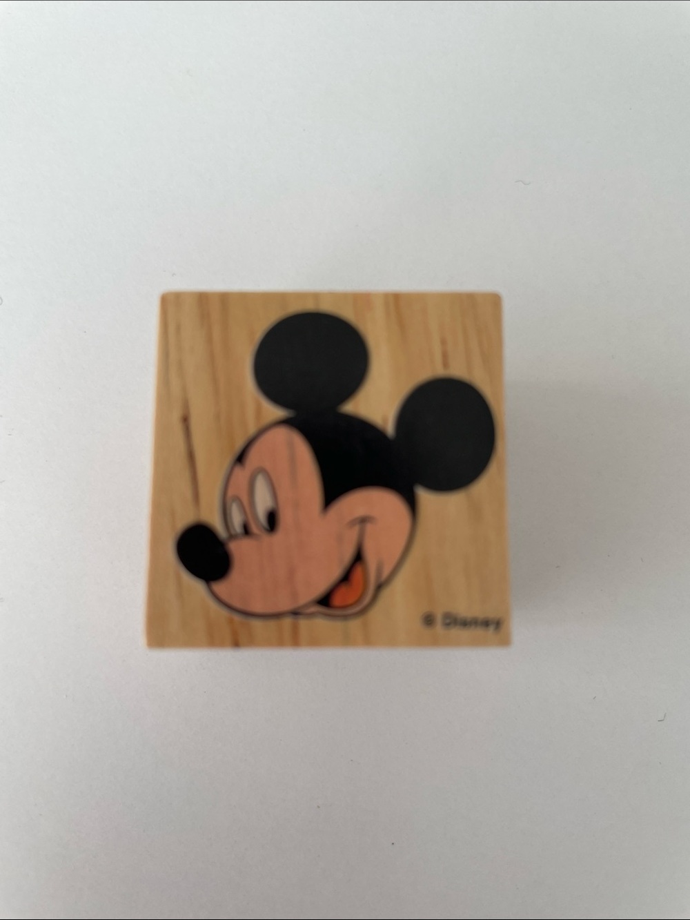 Disney Mickey Mouse Wooden Block Stamp